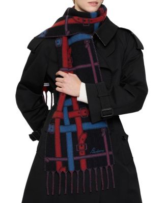  Belt Check Cashmere Scarf