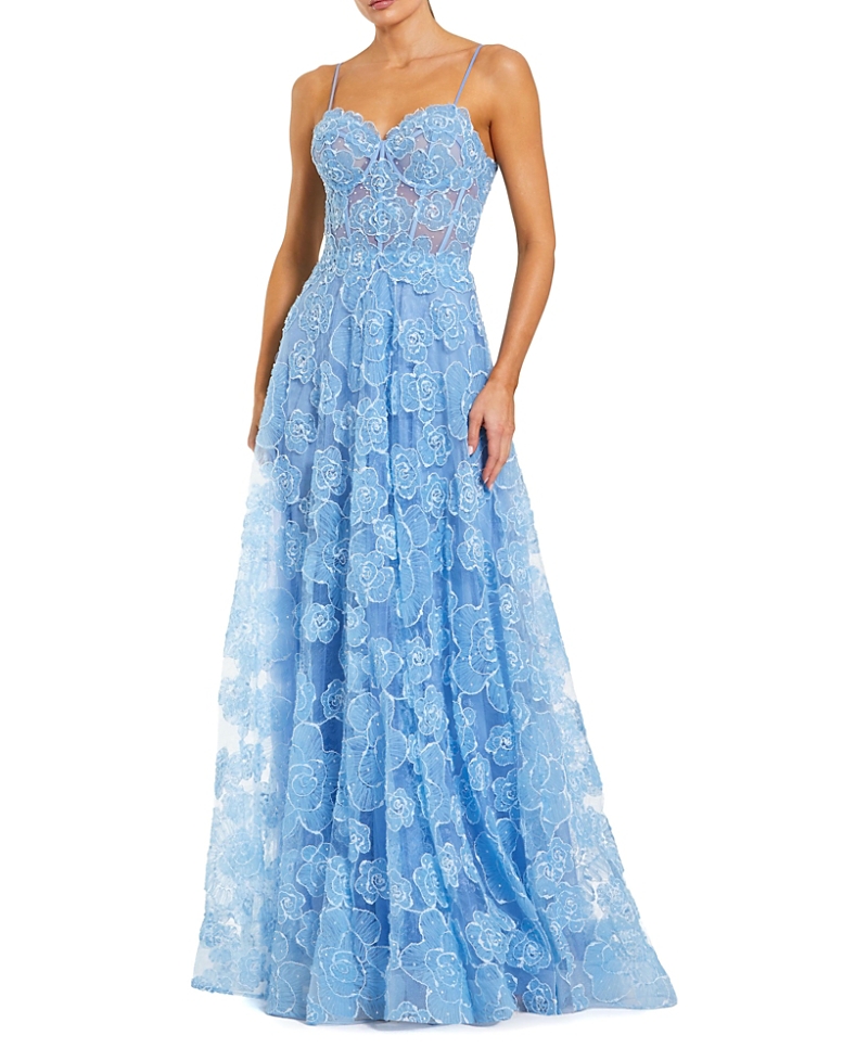 Mac Duggal Sweetheart Floral A Line Gown