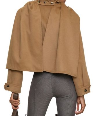 Detachable Scarf Cashmere Jacket