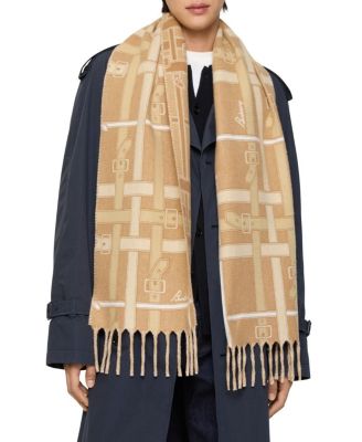  Belt Check Cashmere Scarf