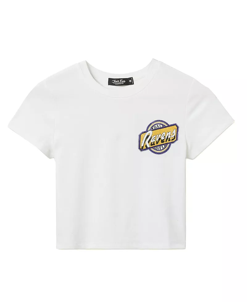 Junk Food Clothing Women's Nfl Baltimore Ravens Cheers Baby Tee