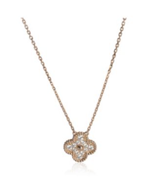 Vintage Alhambra 18k Rose Gold Pendant