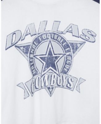 Women's NFL Dallas Cowboys Striped Crop Tee