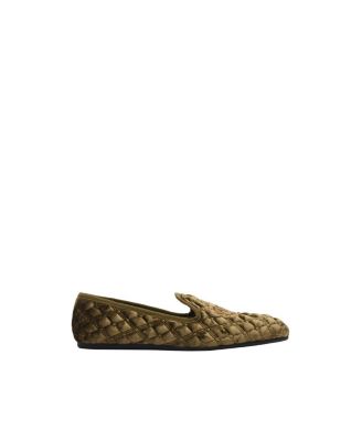  Women&#39;s Quilted Velvet Estate Slippers