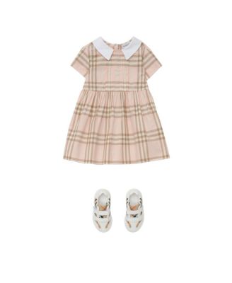 Girls' Check Cotton Dress - Baby, Little Kid