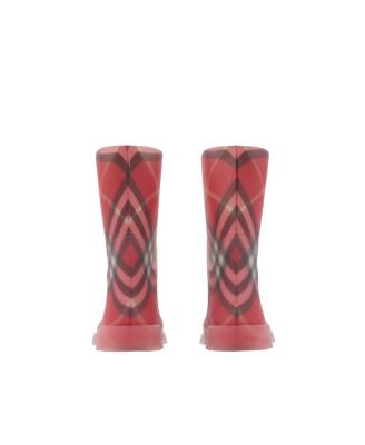 Unisex Check Rubber Marsh High Boots - Toddler, Little Kid