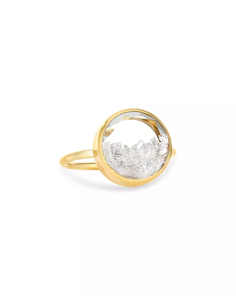 Moritz Glik 18K Yellow Gold Diamond Core 12 Ring