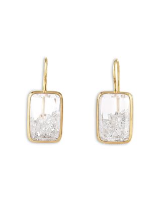 18K Yellow Gold Diamond Ten Fourteen Petite Earrings