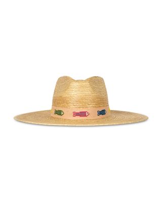 Colorful Fin Palm Straw Sun Hat