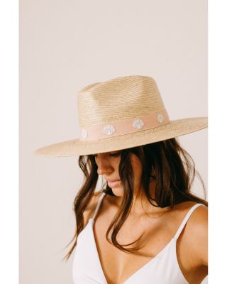 Shell Haven Palm Straw Sun Hat