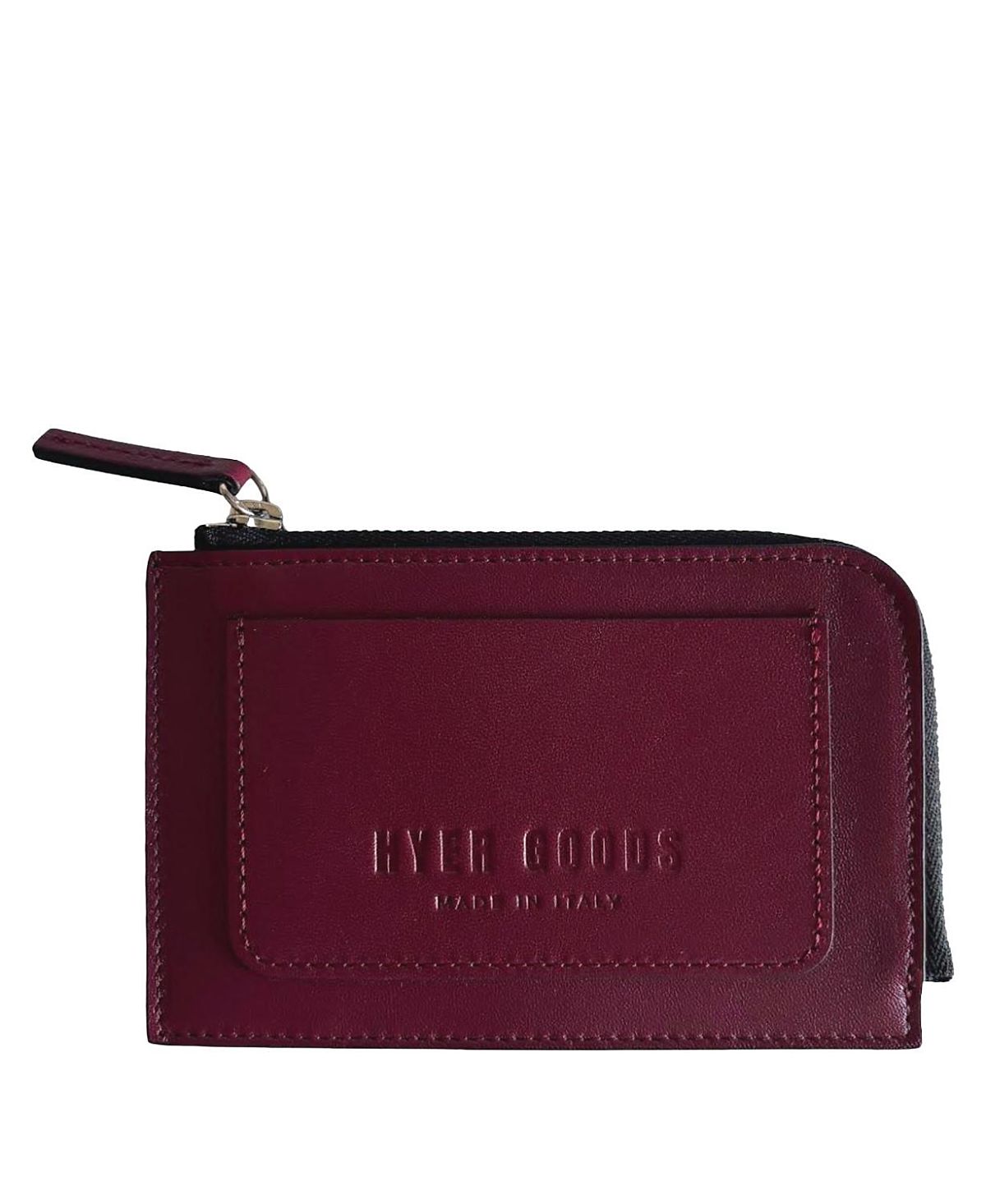 Hyer Goods Italian Leather Piccolo Zip-Around Card Wallet
