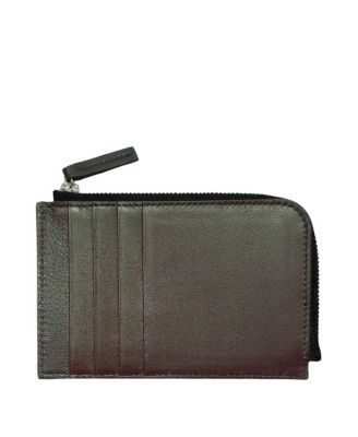  Italian Leather Piccolo Zip-Around Card Wallet