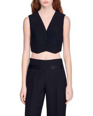 Jacket Style Crop Top