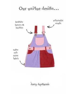 Girls' Rosebed Chunky Cord Overall Dress - Baby, Little Kid