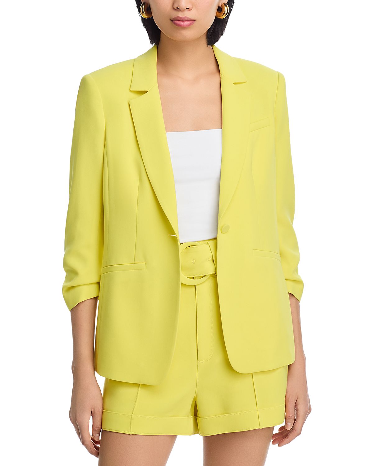 Cinq a Sept Khloe Ruched-Cuff Blazer