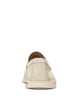 Men's Sienne White Suede Loafers 
