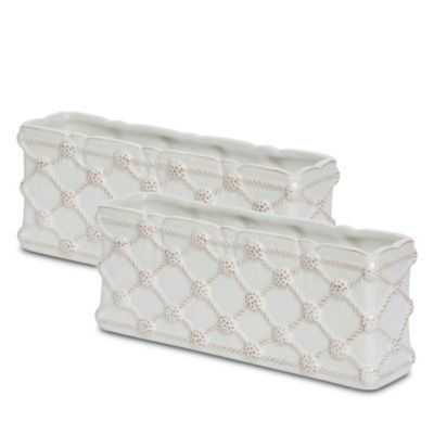 Berry & Thread Petite Parterre Garden 8" Planter, Set of 2
