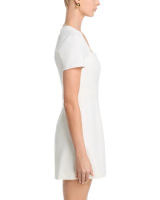 Whisper Square Neck Short Sleeve Mini Dress