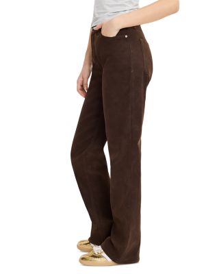 Better Than Suede Good True Straight Faux Suede Pants