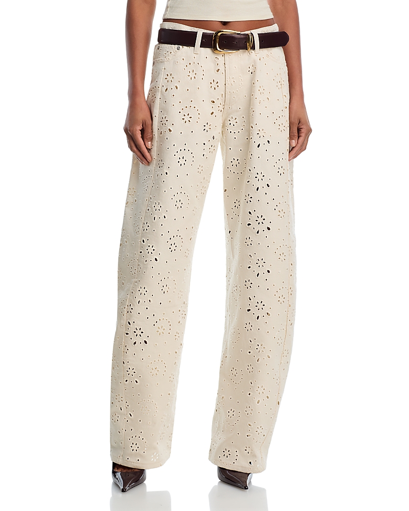 Steve Madden Rori High Rise Barrel Jeans in Sea Mist