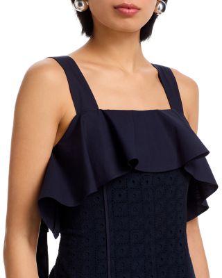 Broderie Anglaise Midi Dress