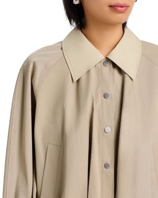 Snap Front Blouson Bomber Jacket