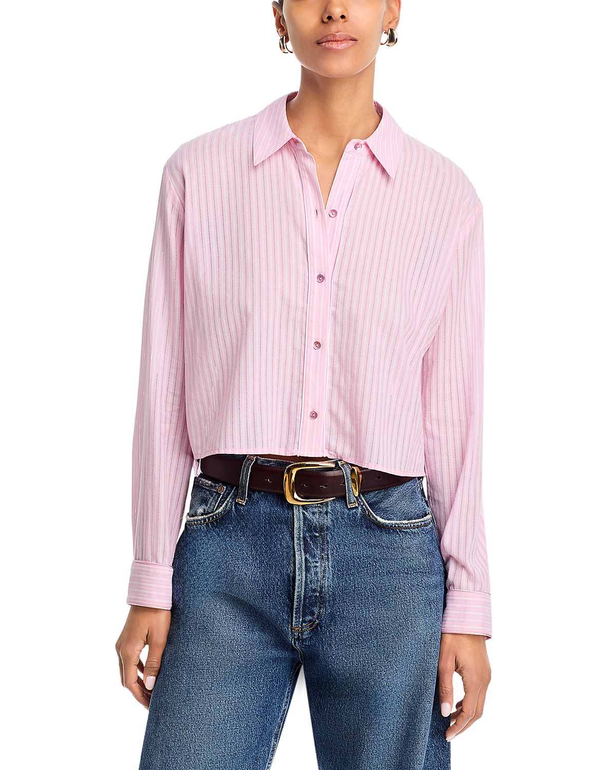 L'Agence Cosette Crop Shirt