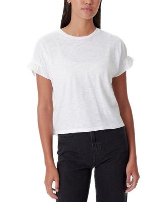 Signature Slub Puff & Ruffle Sleeve Top