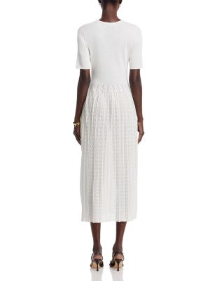 Pointelle Skirt Midi Dress