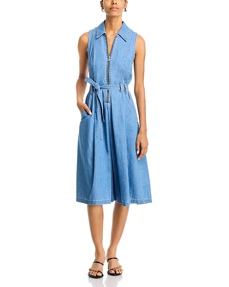 L'Agence Kieran Belted Shirt Dress