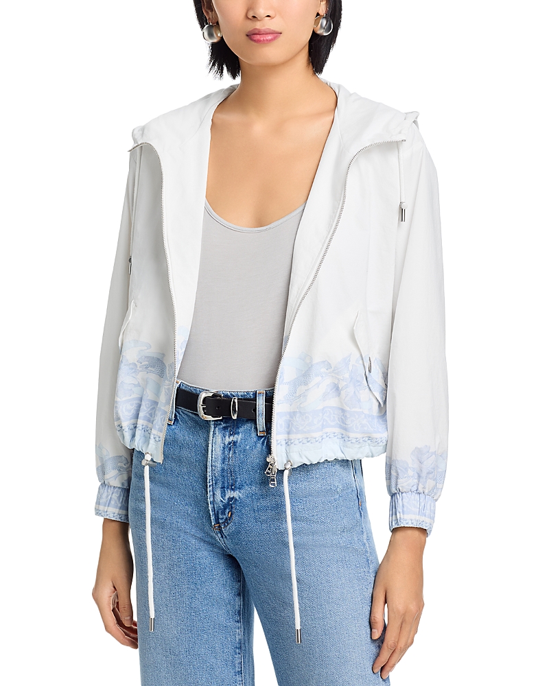 L'Agence Miro Placed Print Windbreaker