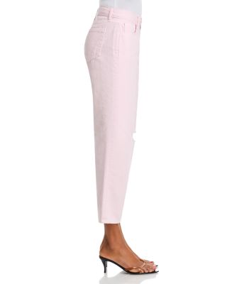 Celine Slim Femme Jacket & Blaine Low Rise Crop Stovepipe Jeans in Icy Lilac