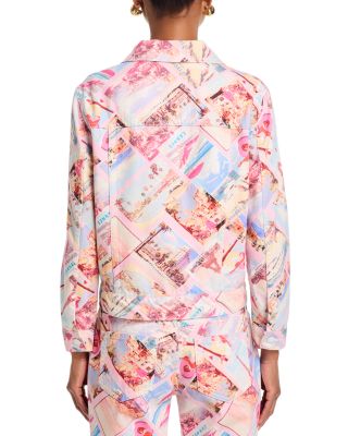 Joey Oversized Jacket & Blaine Low Rise Crop Stovepipe Jeans in Pink Postcard