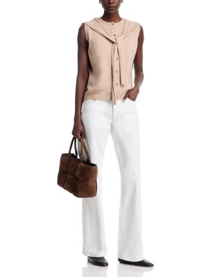 Attached Scarf Vest Top