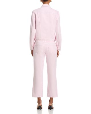 Celine Slim Femme Jacket & Blaine Low Rise Crop Stovepipe Jeans in Icy Lilac