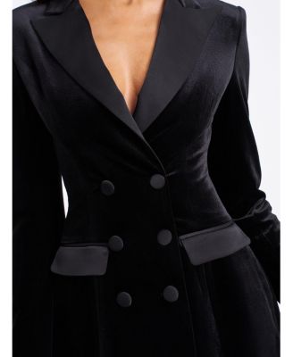  Calista Velvet Blazer Mini Dress