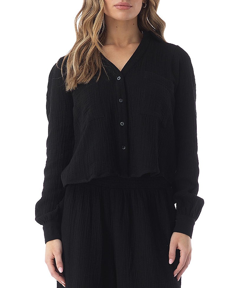 Heaven Kotys Textured Button Up Shirt