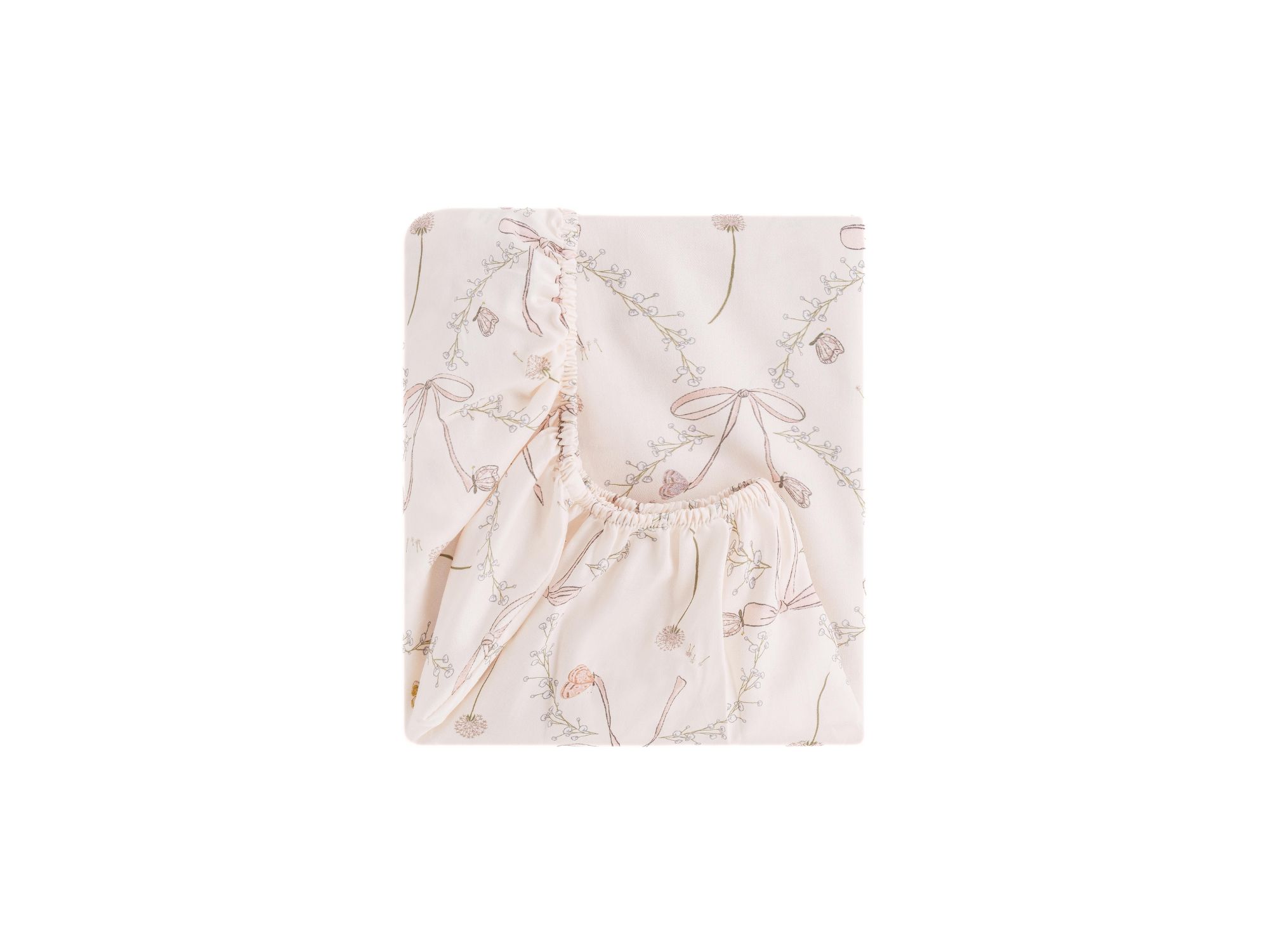 Bows & Butterfly Kisses Crib Sheet - Image 1