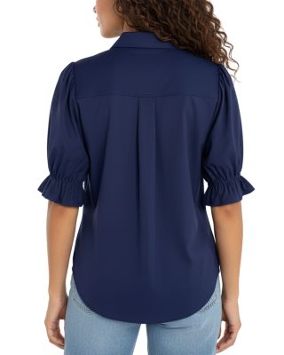 Elbow Puff Sleeve Top