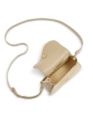 Kazia Nano Mini Suede Crossbody Bag