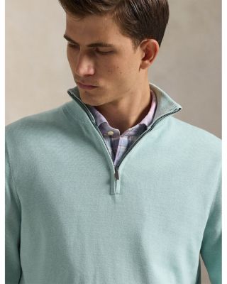 Quarter Zip Mockneck Sweater