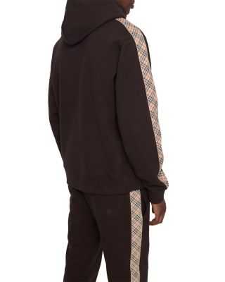 Simon Slim Fit Check Trim Hoodie