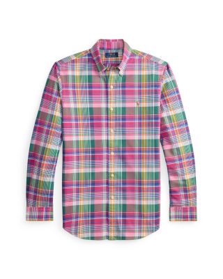 Classic Fit Plaid Oxford Shirt