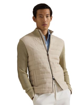 Hybrid Linen Full Zip Sweater