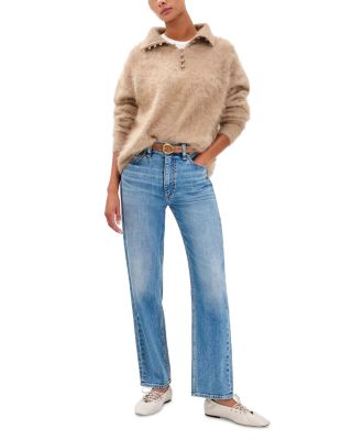 Harlowe Mid Rise Ankle Straight Jeans in Amity