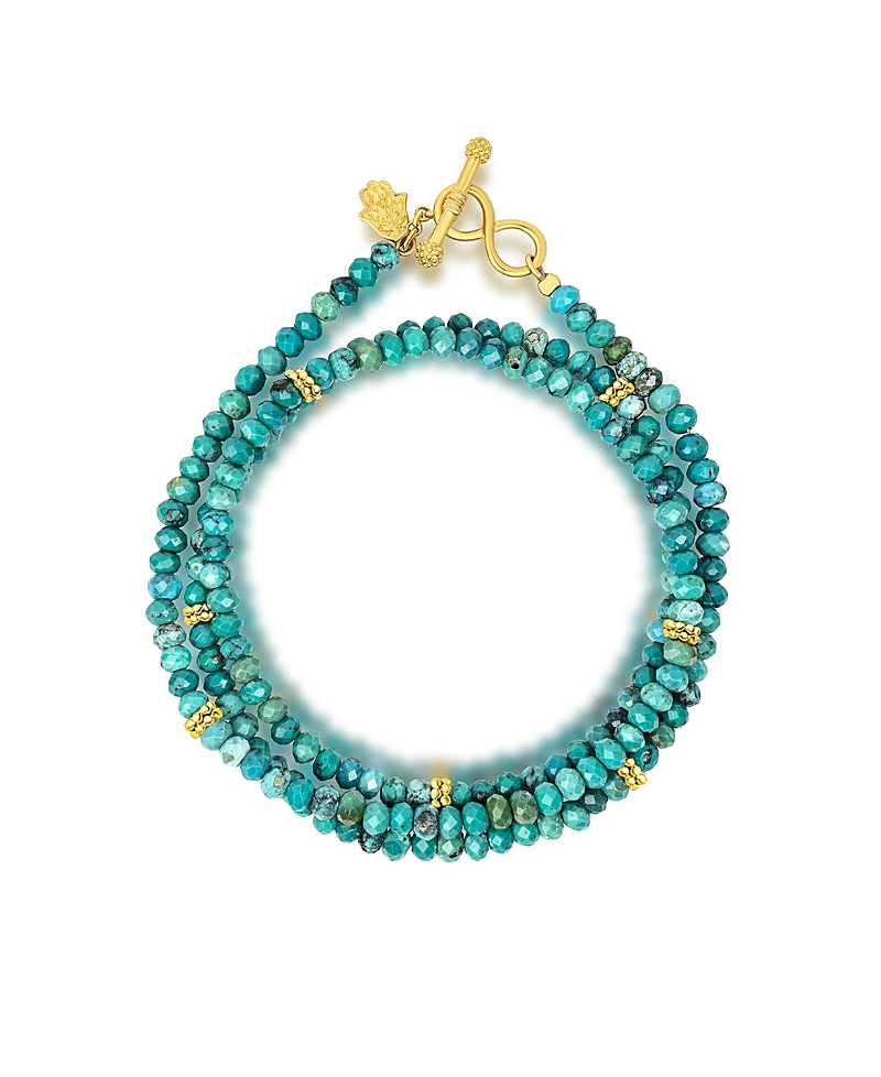 Karma and Luck Serene Mindset Turquoise Infinity Wrap Bracelet