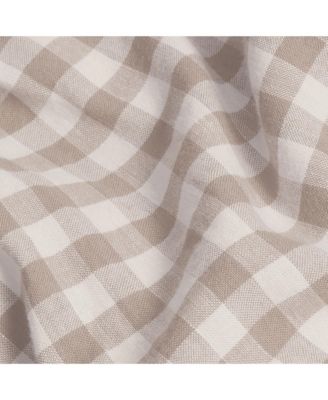  Gingham Linen Euro Sham