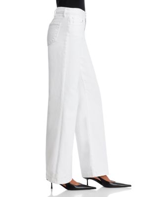 Joanne Low Rise Wide Leg Jeans in Blanc