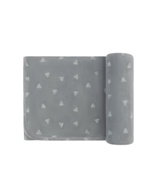 Unisex Velour Leaf Pattern Collection Blanket -Baby