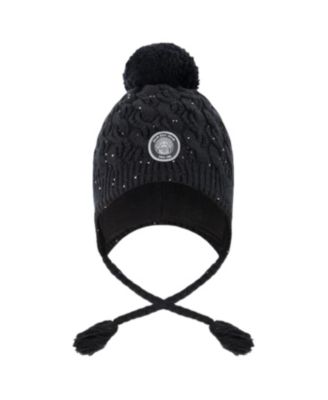  Girls' Winter Peruvian Knit Hat with Pompom - Little Kid, Big Kid